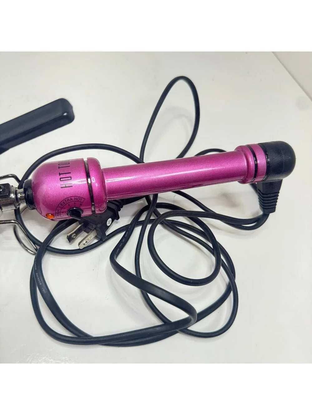Hot Tools HPK1175 Triple Barrel Hair Waver Pink 3 Barrel Adjustable Heat Tested